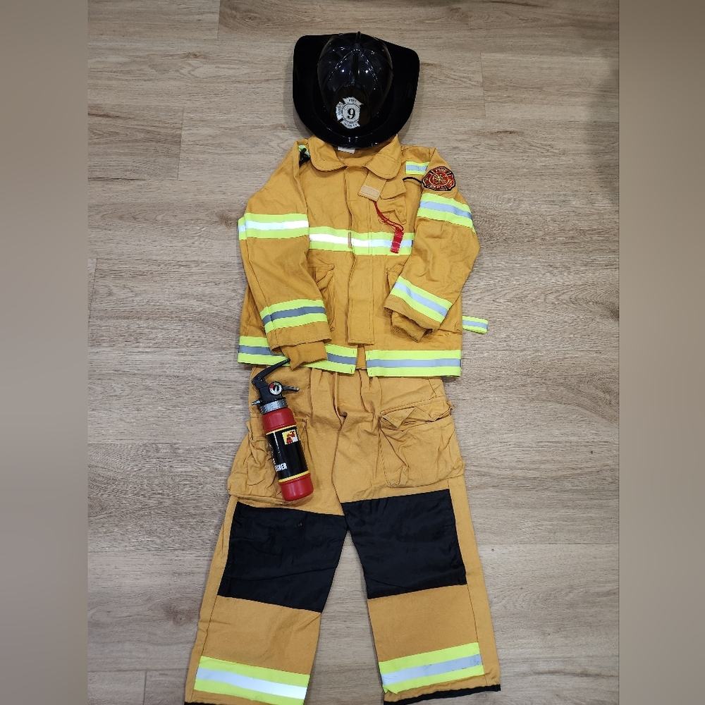 Kids Firefighter Costume (Size 7-8)